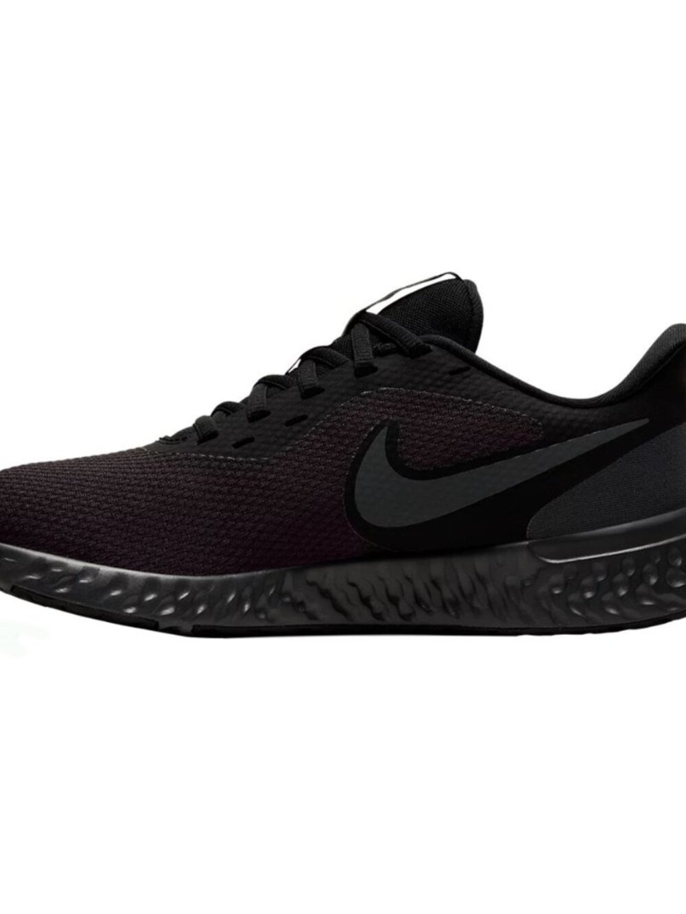 Brand New Nike Women's Revolution 5 Lightweight Knit Running Shoes - Black